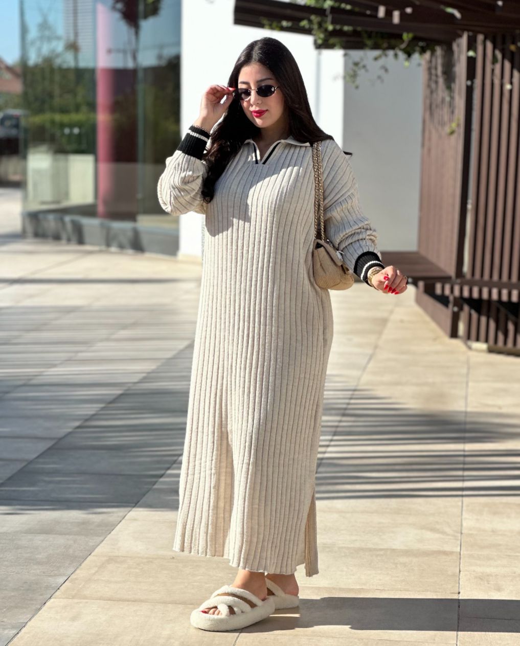 Robe Naila : * كسوة شتوية طويلة ومريحة🧶✨