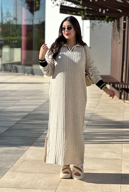 Robe Naila : * كسوة شتوية طويلة ومريحة🧶✨