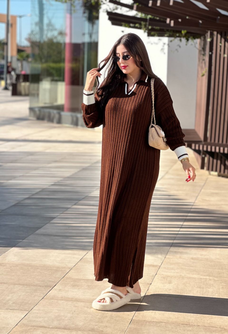 Robe Naila : * كسوة شتوية طويلة ومريحة🧶✨