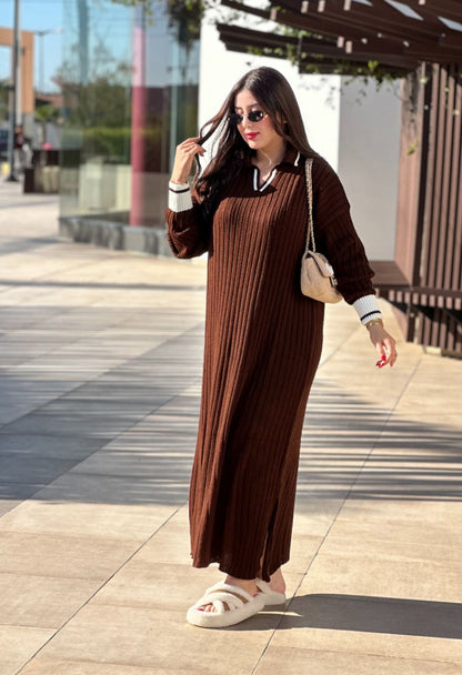 Robe Naila : * كسوة شتوية طويلة ومريحة🧶✨