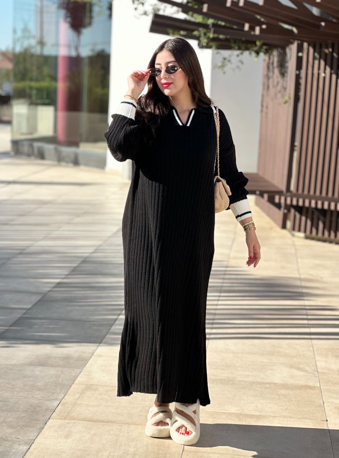 Robe Naila : * كسوة شتوية طويلة ومريحة🧶✨