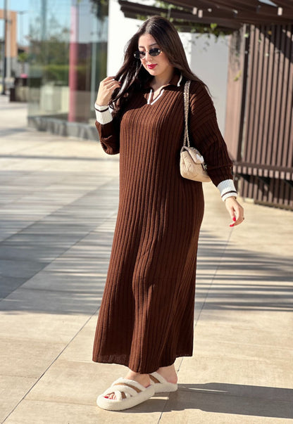 Robe Naila : * كسوة شتوية طويلة ومريحة🧶✨